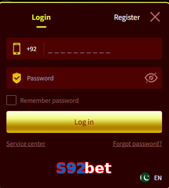 S92bet login preview